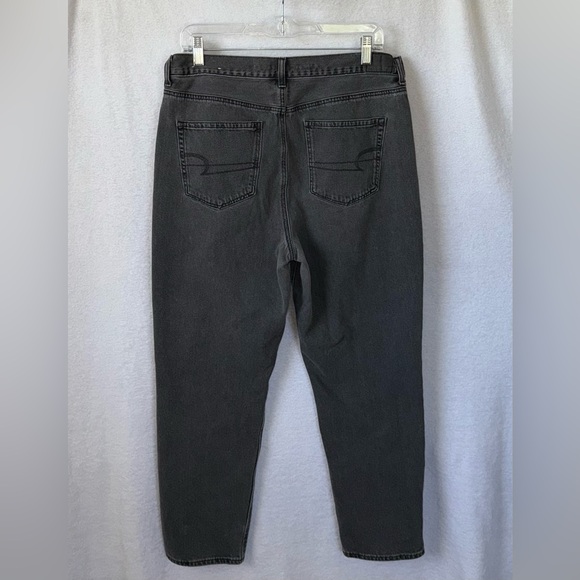 American Eagle size 14 black straight leg jeans - Picture 4 of 7